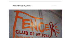 Desktop Screenshot of fencersclubofarizona.com