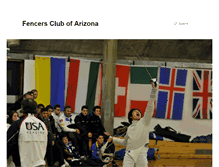 Tablet Screenshot of fencersclubofarizona.com